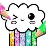 Kawaii Coloring Book Glitter MOD APK